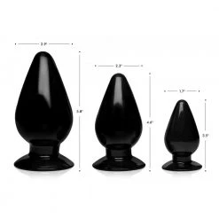 Boyzshop Triple Cones 3 Piece Anal Plug Set