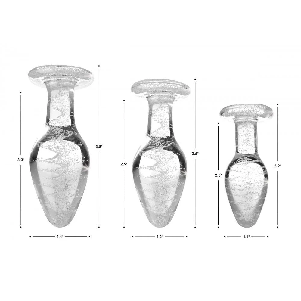 Boyzshop Glow-in-the-Dark Glass Anal Plug 2 Boyzshop Glow-in-the-Dark Glass Anal Plug