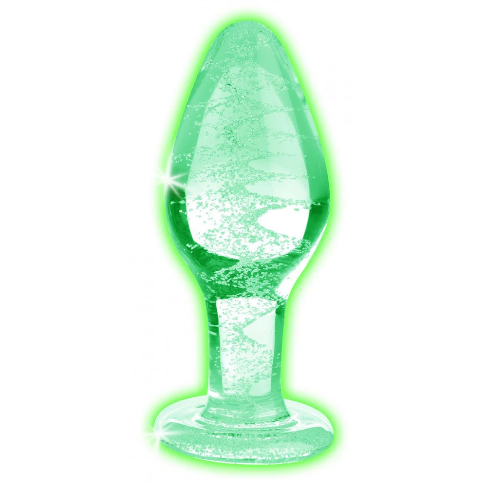 Boyzshop Glow-in-the-Dark Glass Anal Plug 1 Boyzshop Glow-in-the-Dark Glass Anal Plug