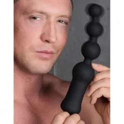 Boyzshop Deluxe Voodoo Beads 10X Silicone Anal Beads Vibrator