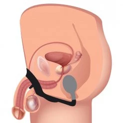 Boyzshop 10X P-Bomb Silicone Cock And Ball Ring With Vibrating Anal Plug New Items