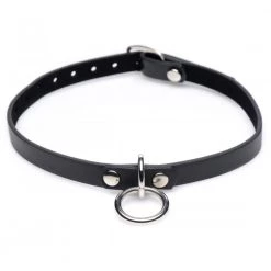 Boyzshop Collared Silver Ring Slim Choker
