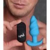 Boyzshop Remote Control 21X Vibrating Silicone Swirl Butt Plug