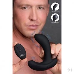 Boyzshop New Items 10X Inflatable And Vibrating Silicone Prostate Plug