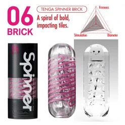 Boyzshop Tenga Spinner - 06 Brick Stroker Masturbation Toys