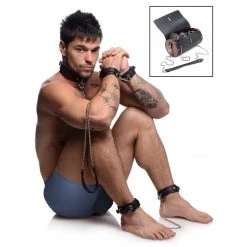 Boyzshop Kinky Clutch Black Bondage Set With Carrying Case