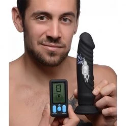 Boyzshop New Items E-Stim Pro 5x Vibrating Dildo With Remote Control