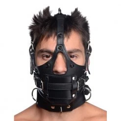 Boyzshop New Items Leather Head Harness With Removeable Gag