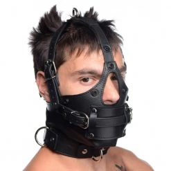 Boyzshop New Items Leather Head Harness With Removeable Gag