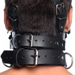 Boyzshop New Items Leather Head Harness With Removeable Gag