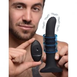 Boyzshop Sliding Shaft Silicone Anal Vibrating Plug