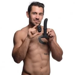 Boyzshop Sliding Shaft Silicone Anal Vibrating Plug