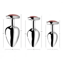 Boyzshop Authentic Red Jasper Gemstone Heart Anal Plug New Items 7 Boyzshop Authentic Red Jasper Gemstone Heart Anal Plug New Items