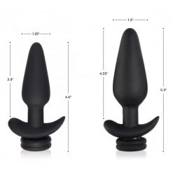 Boyzshop Interchangeable 10X Vibrating Silicone Anal Plug With Remote New Items