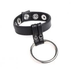 Boyzshop Leather And Steel Cock And Ball Ring New Items