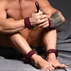 Boyzshop 6 Piece Velvet Bondage Set New Items