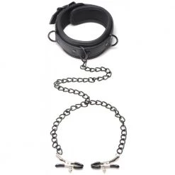 Boyzshop Collared Temptress Collar With Nipple Clamps