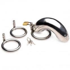 Boyzshop Forged Captor Locking Stainless Steel Chasity Cage New Items