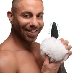 Boyzshop Large Vibrating Anal Plug With Interchangeable Bunny Tail New Items