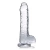 Boyzshop Slim C-Thru Clear Dildo With Balls