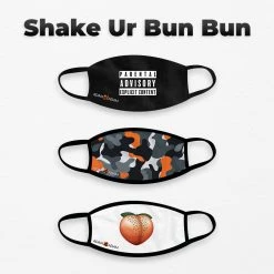 Boyzshop Bondage Equipment Adam4Adam Face Mask 3-Pack Shake Your Bun Bun