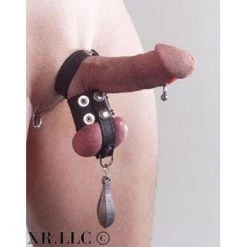 Vendor-unknown Strict Leather Cock Strap And Ball Stretcher Harness