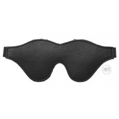 Vendor-unknown Strict Leather Black Fleece Lined Blindfold New Items