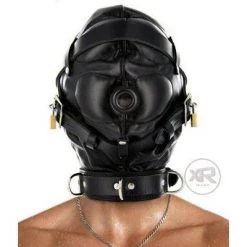 Vendor-unknown Premium Total Sensory Deprivation Leather Hood New Items
